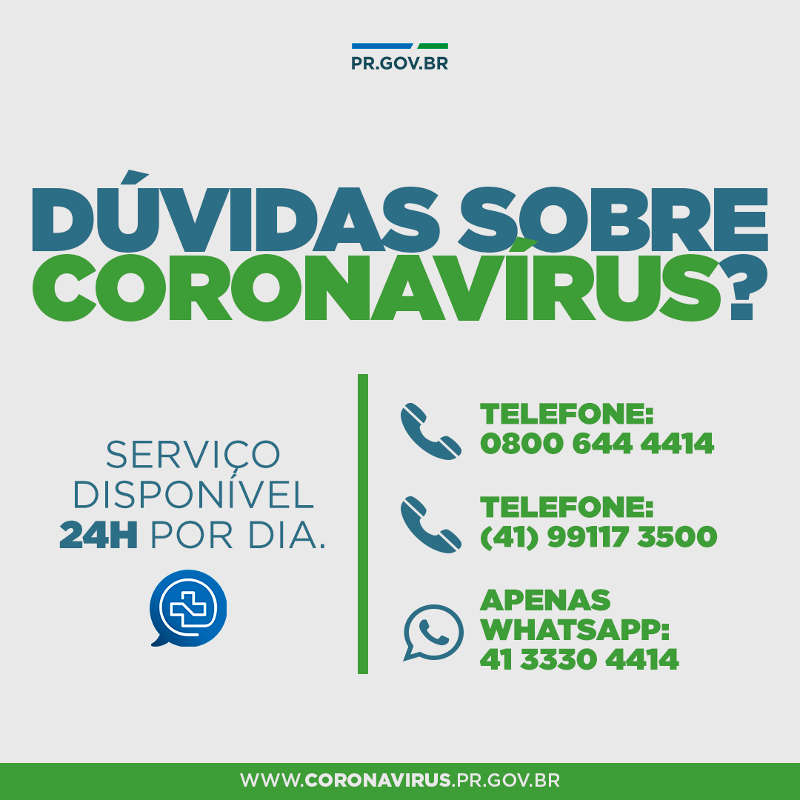 Dúvidas sobre Coronavírus?