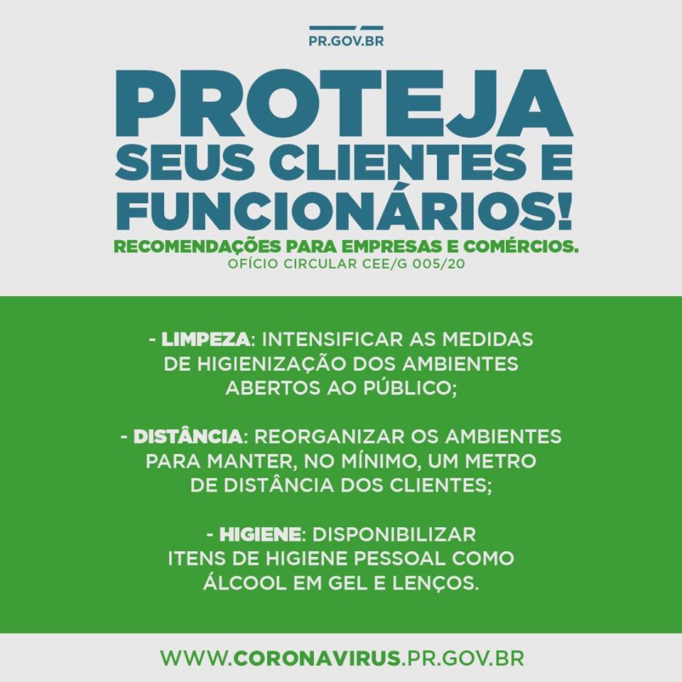 Proteja seus clientes e funcionários!