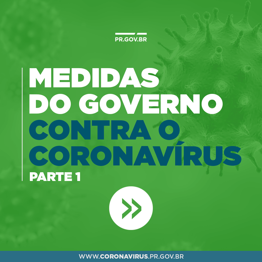Medidas do governo contra o coronavírus