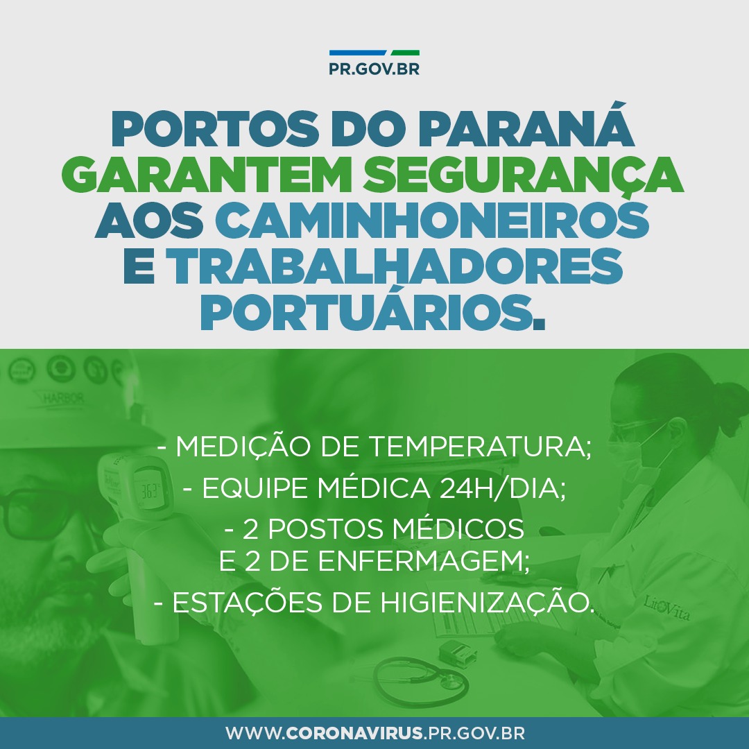 Portos do Paraná garantem segurança aos caminhoneiros e trabalhadores portuários