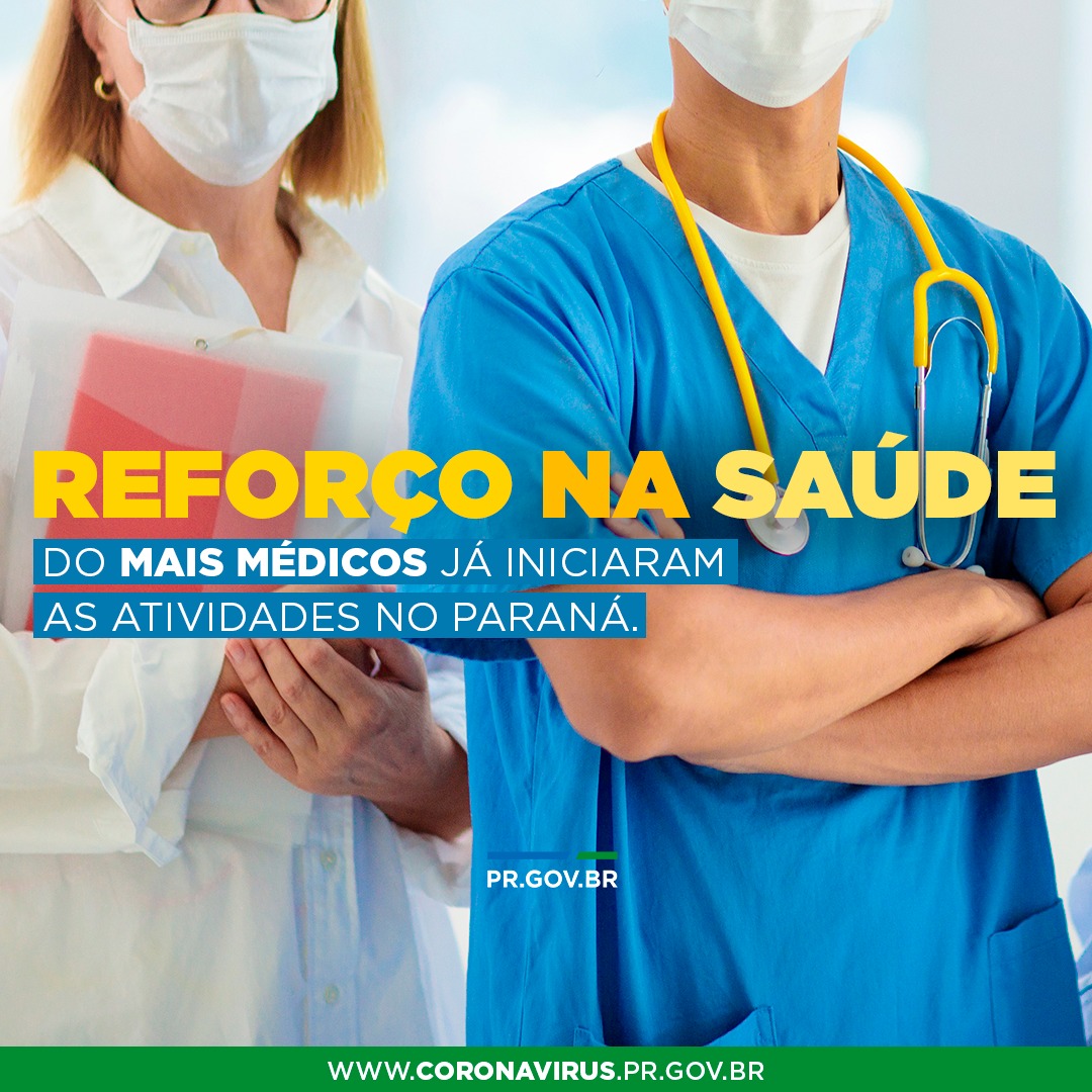 Reforço na saúde do Mais Médicos já iniciaram as atividades no Paraná