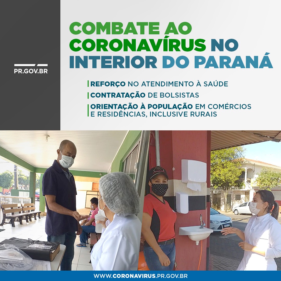 Combate ao coronavírus no interior do Paraná