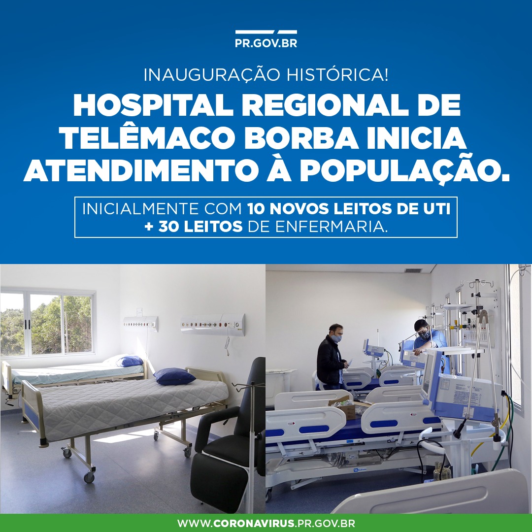 Hospital regional de Telêmaco Borba inicia atendimento à população