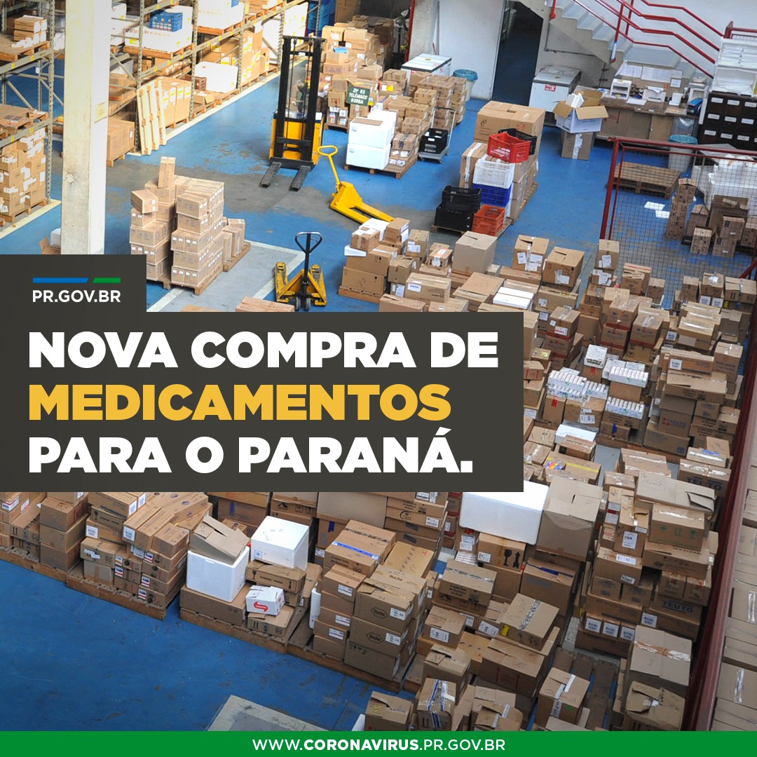 Nova compra de medicamentos para o Paraná