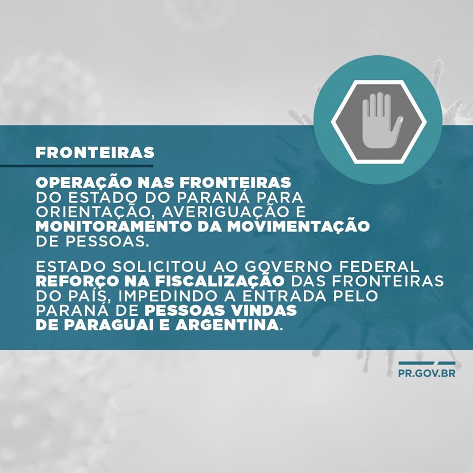 Operação nas fronteiras do estado do Paraná