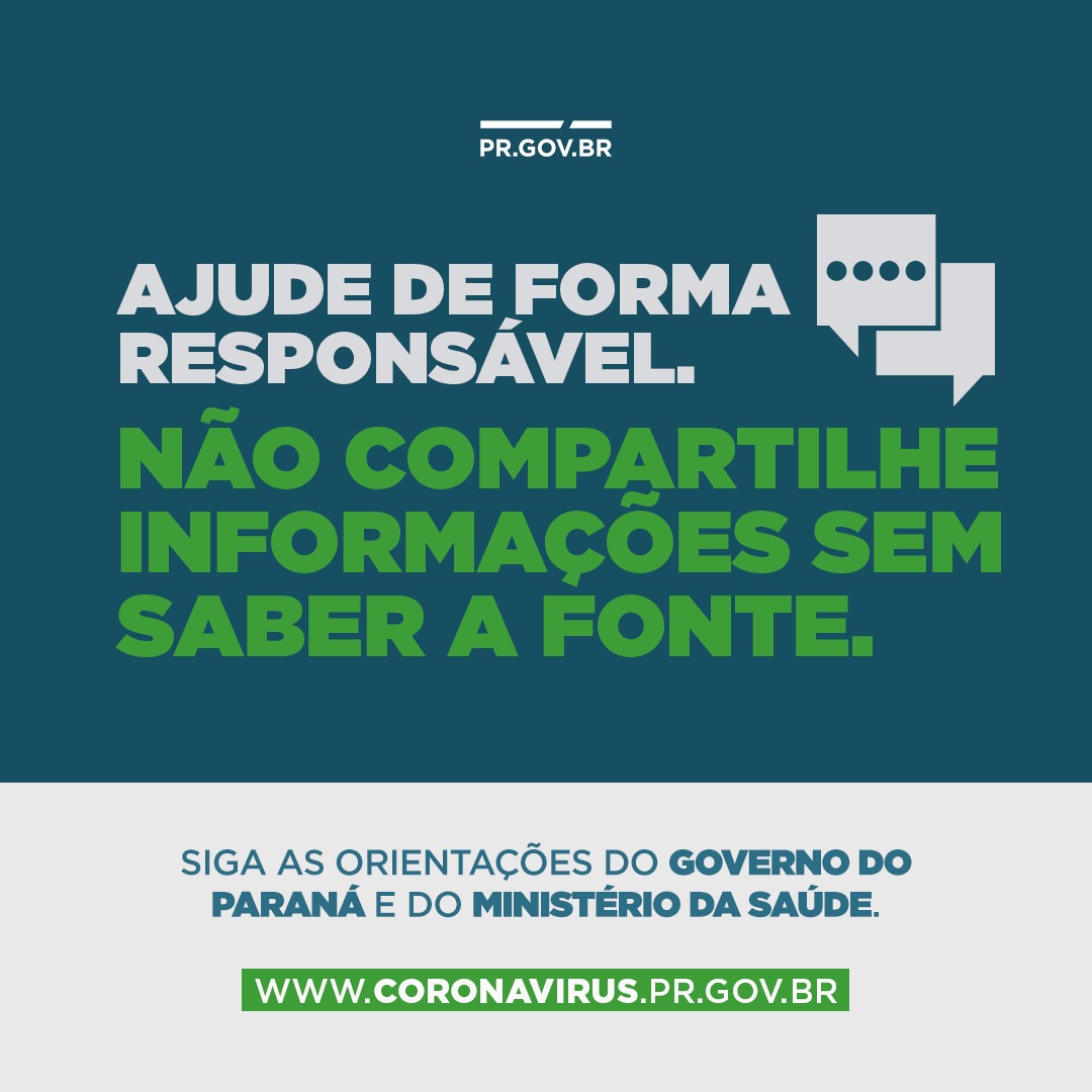 Não compartilhe informações sem saber a fonte