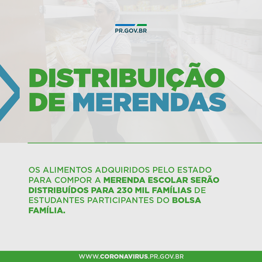 Distribuição de merendas