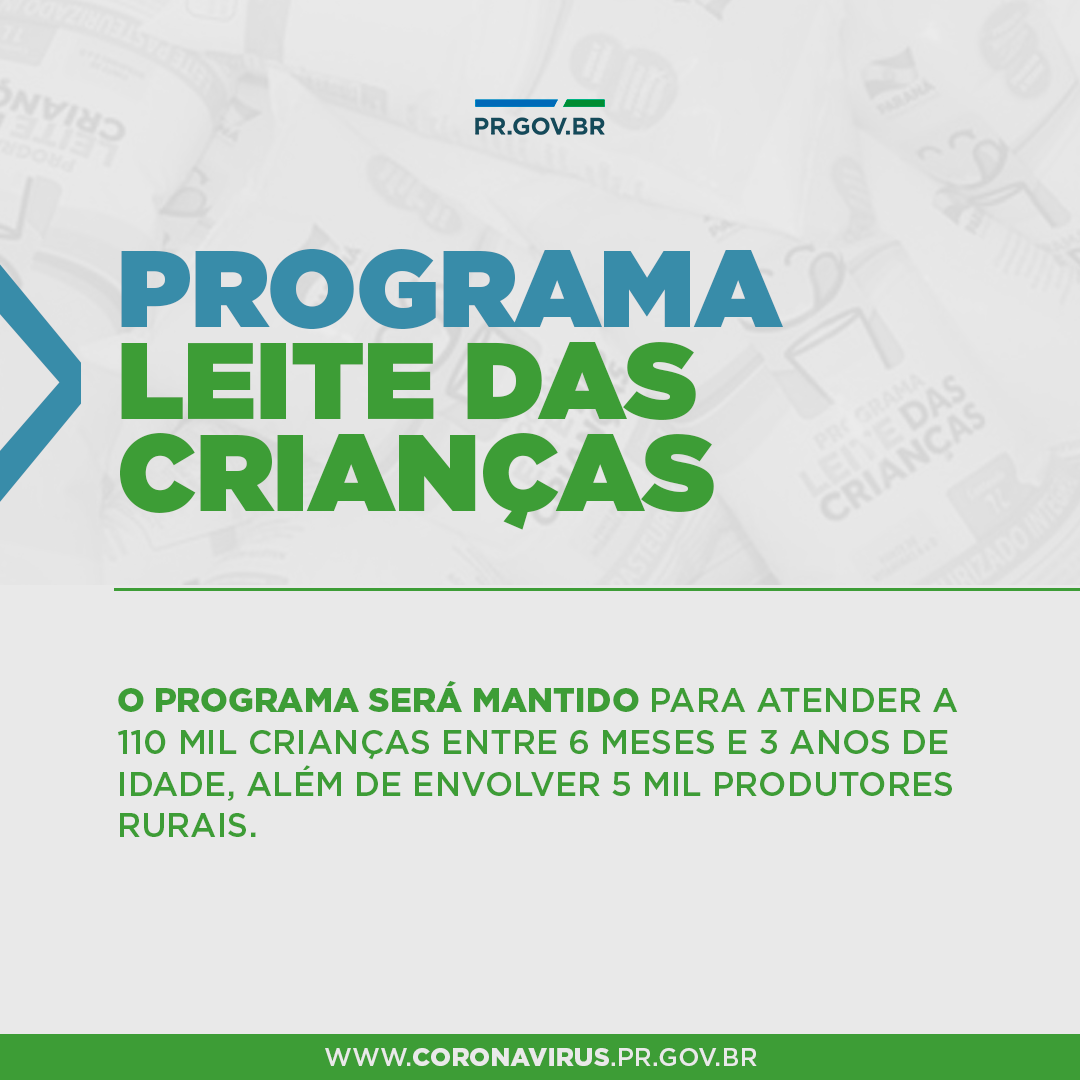 Programa leite das crianças