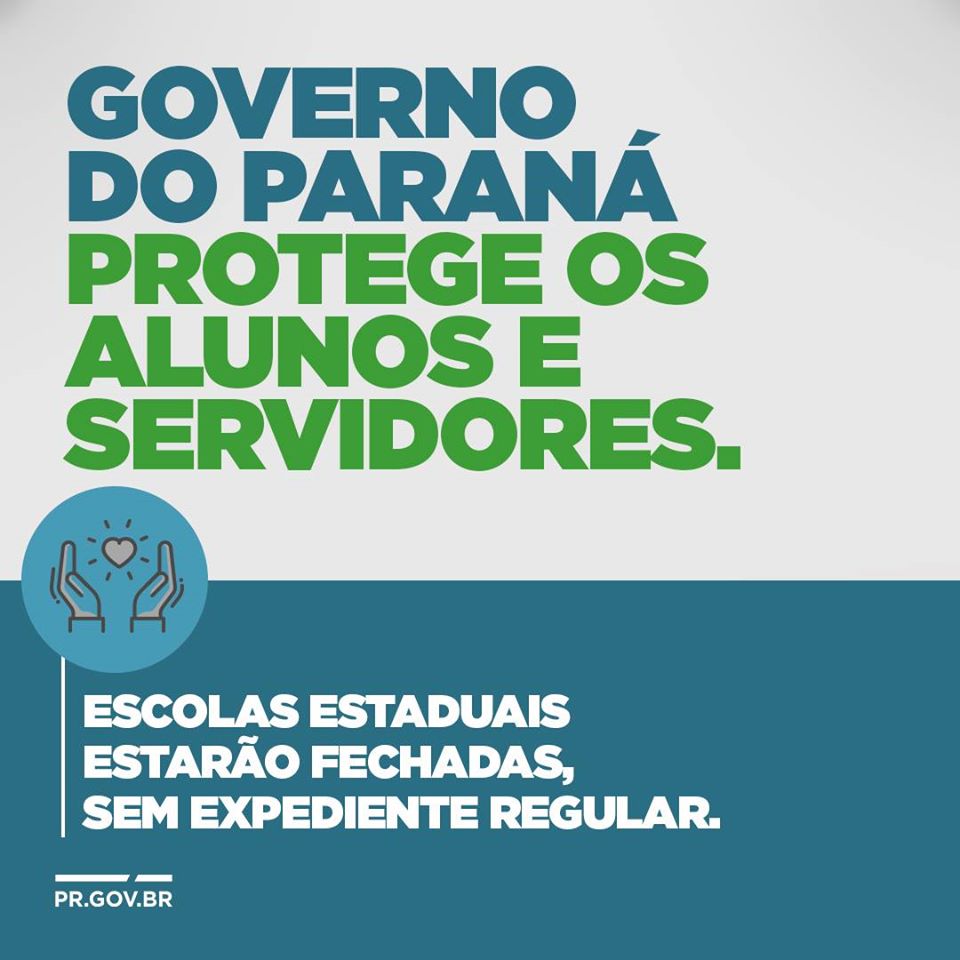 Escolas estaduais estarão fechadas