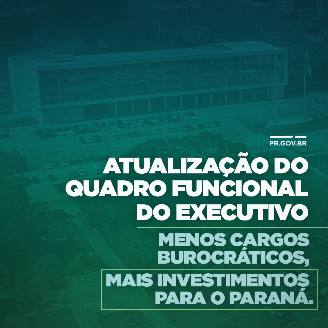 Atualização do quadro funcional do executivo