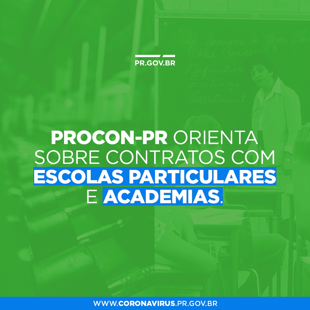 Procon-PR orienta sobre contratos com escolas particulares e academias