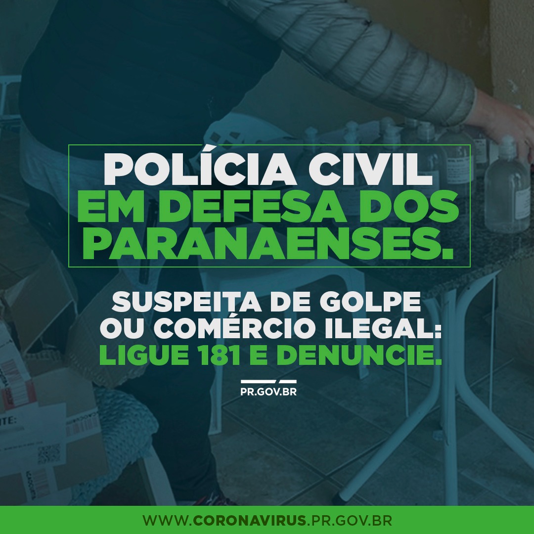 Polícia Civil em defesa dos paranaenses