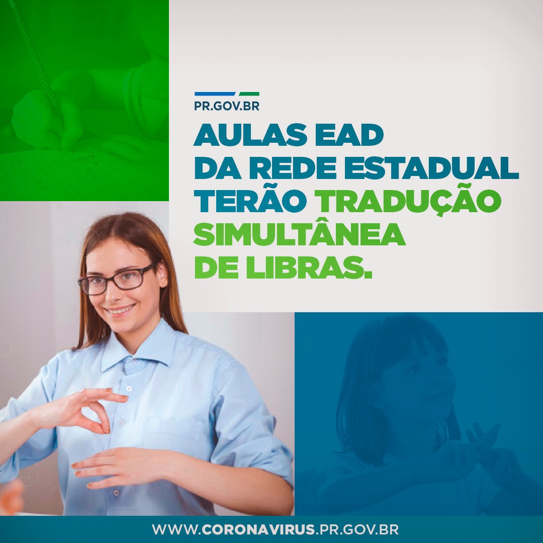 Aulas EAD terão tradução simultânea de libras