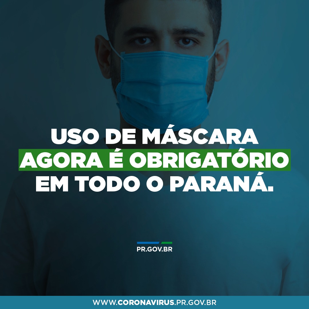 Uso de máscara agora é obrigatório