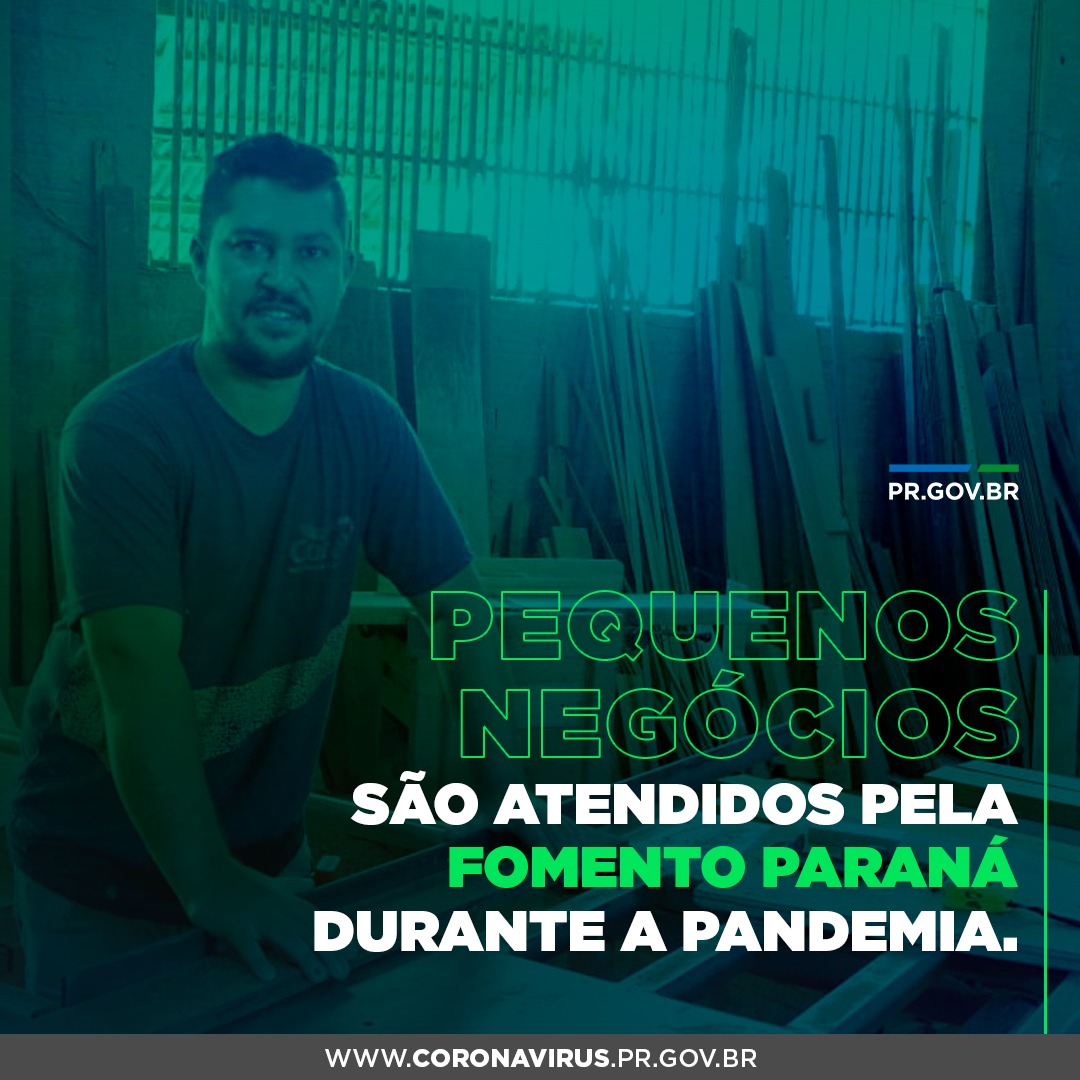 Pequenos negócios são atendidos pela Fomento Paraná