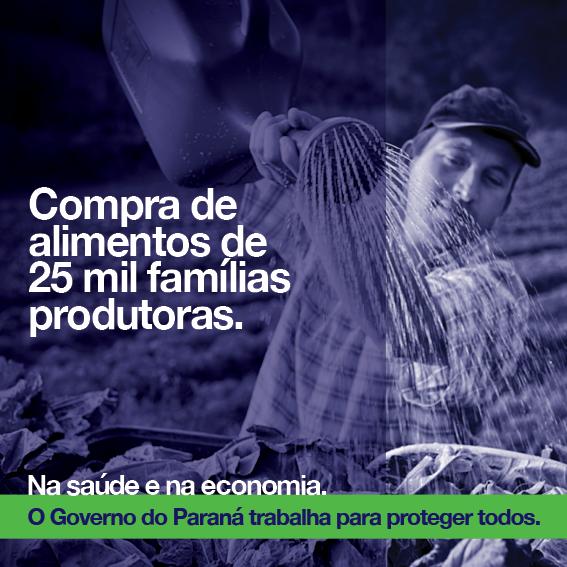 Compra de alimentos de 25 mil famílias produtoras