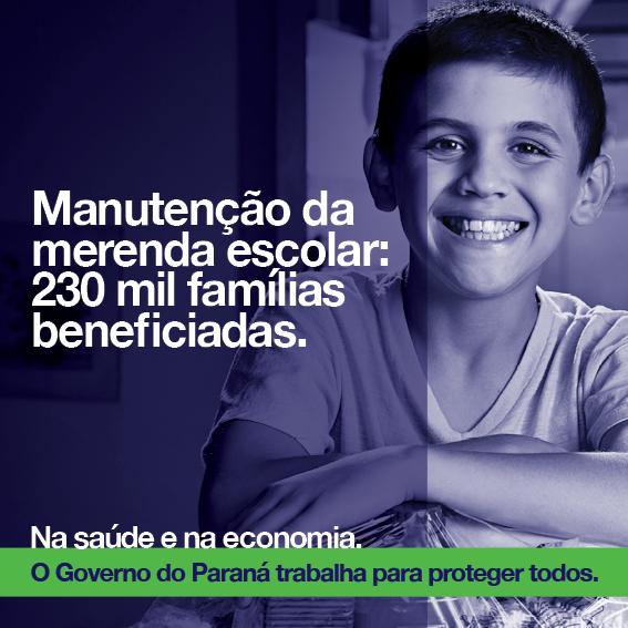 Manutenção da merenda escolar