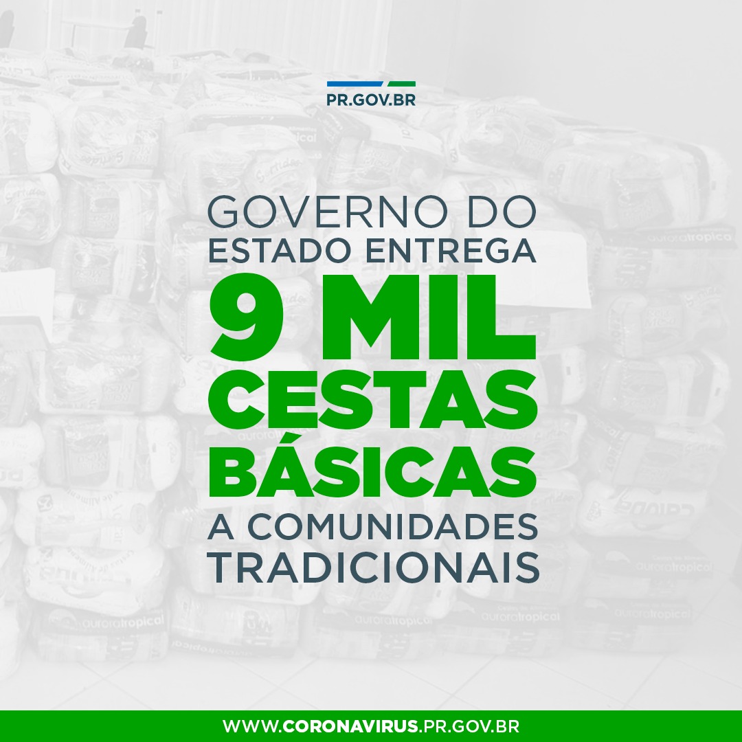 Entrega de 9 mil cestas básicas