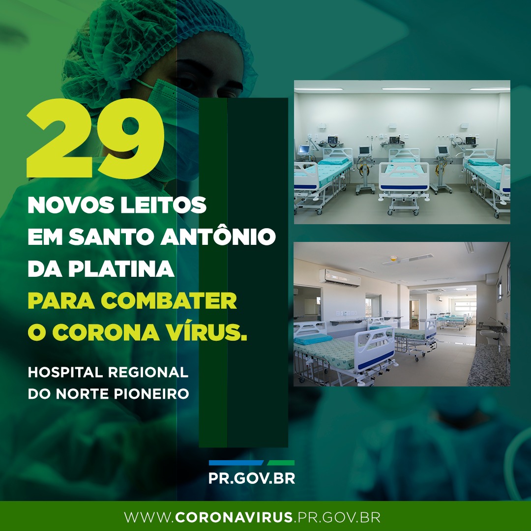 29 novos leitos em Santo Antônio da Platina