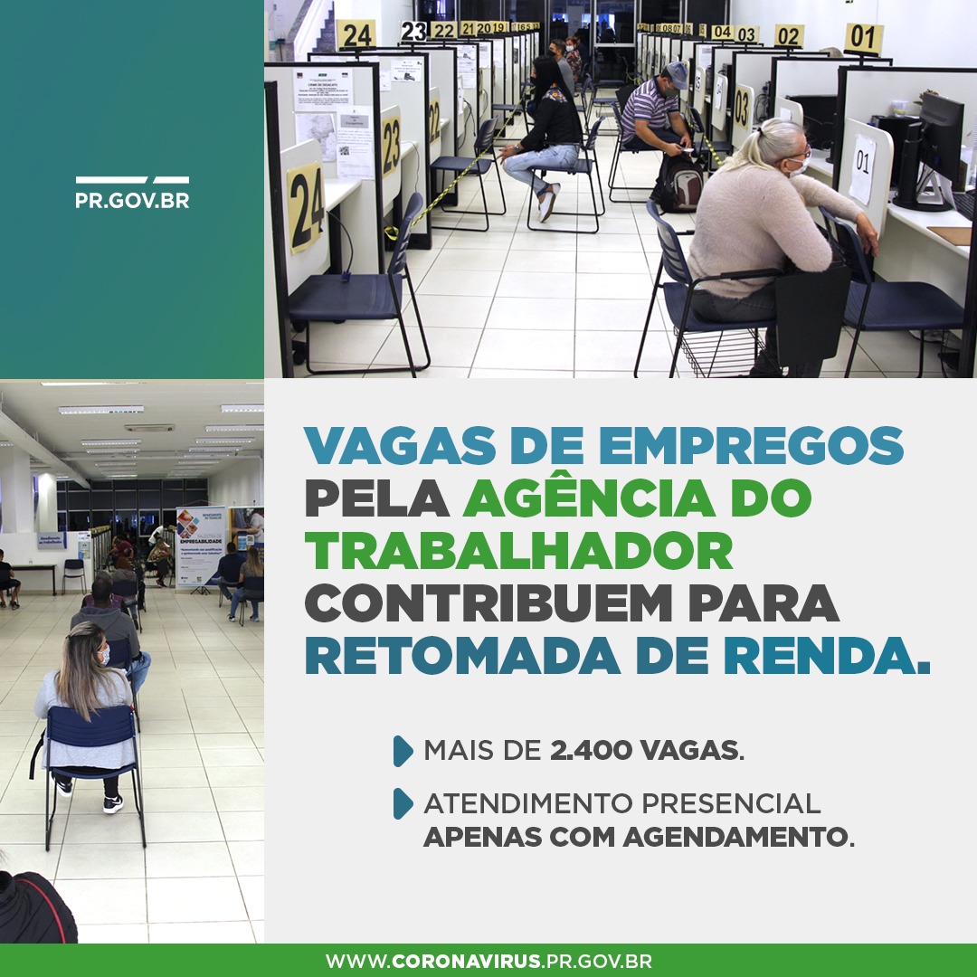 Vagas de empregos pela agência do trabalhador contribuem para retomada de renda