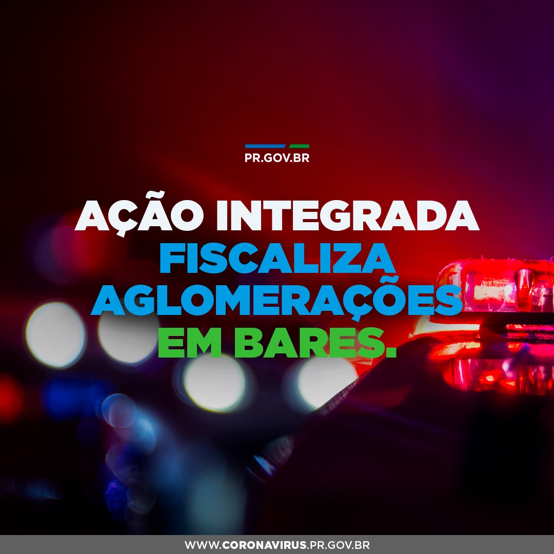 Ação integrada fiscaliza aglomerações em bares