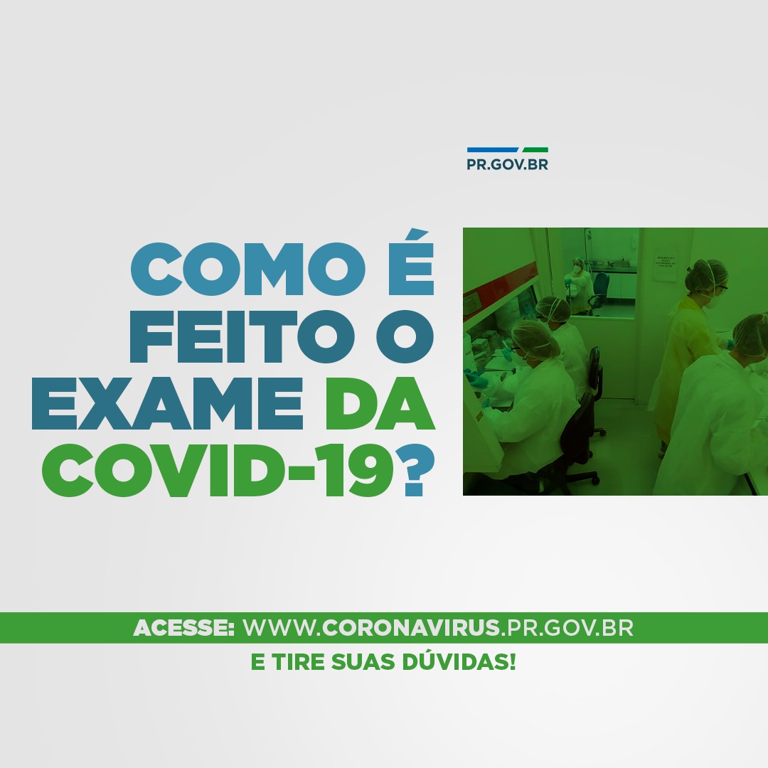 Como é feito o exame da COVID-19?