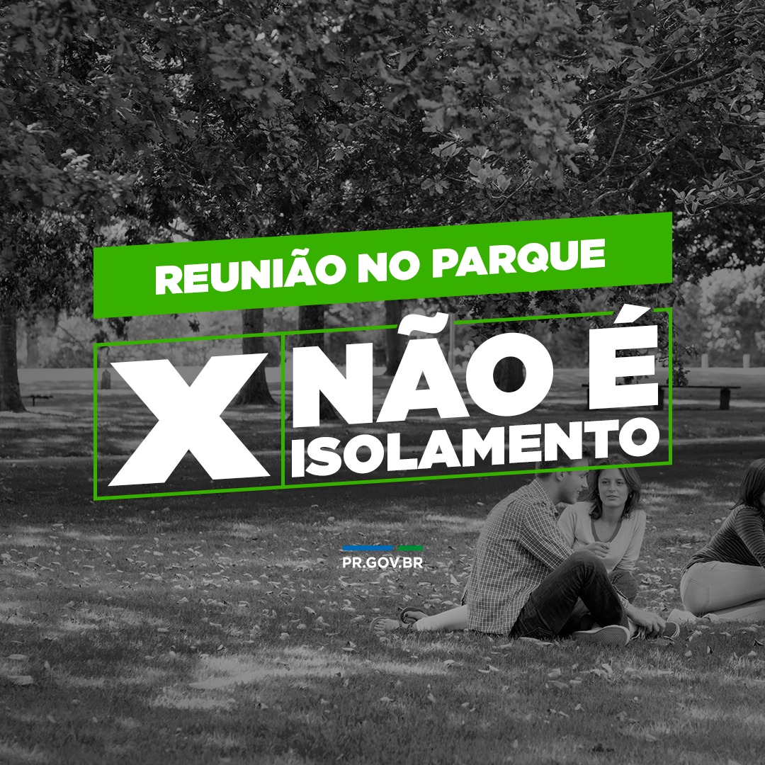 Reunião no parque não é isolamento