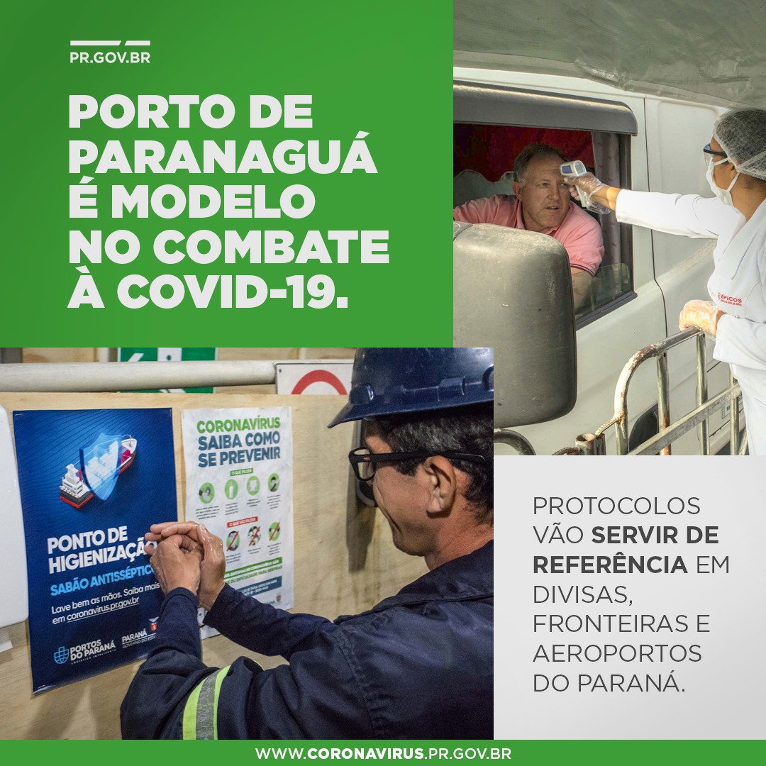 Porto de Paranaguá é modelo no combate à COVID-19