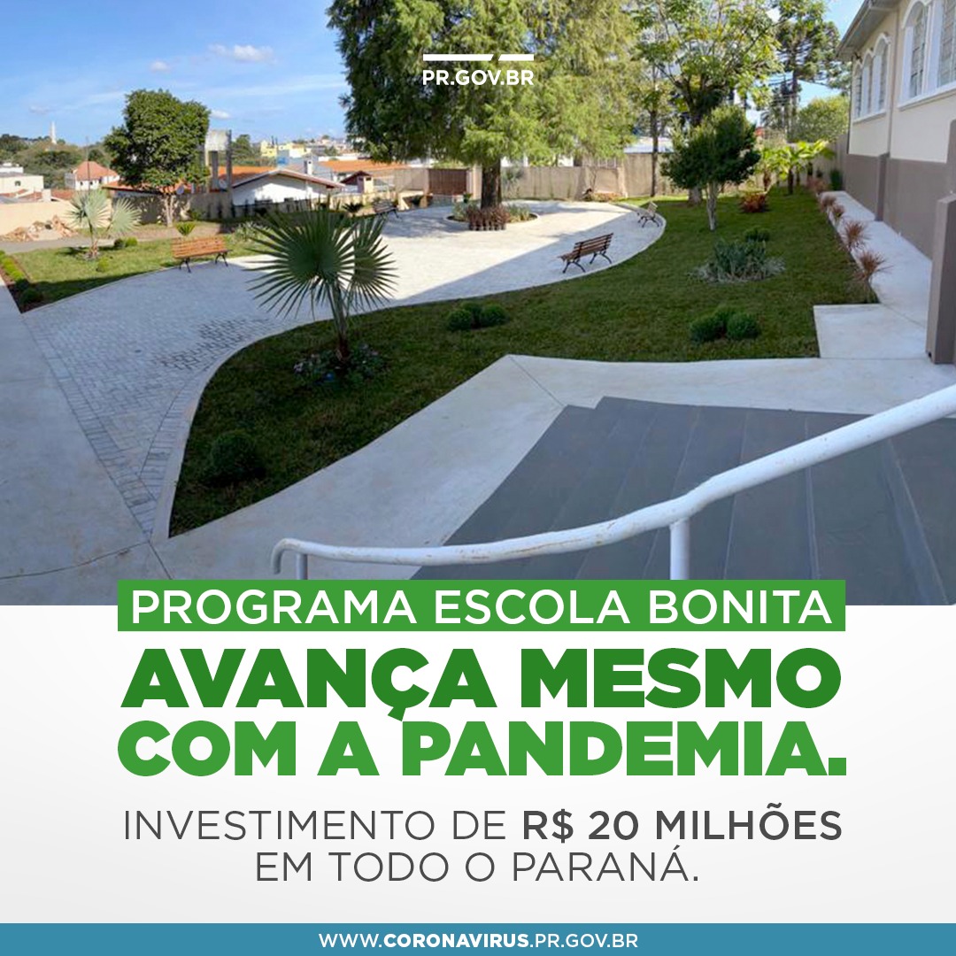 Programa Escola Bonita avança mesmo com a pandemia