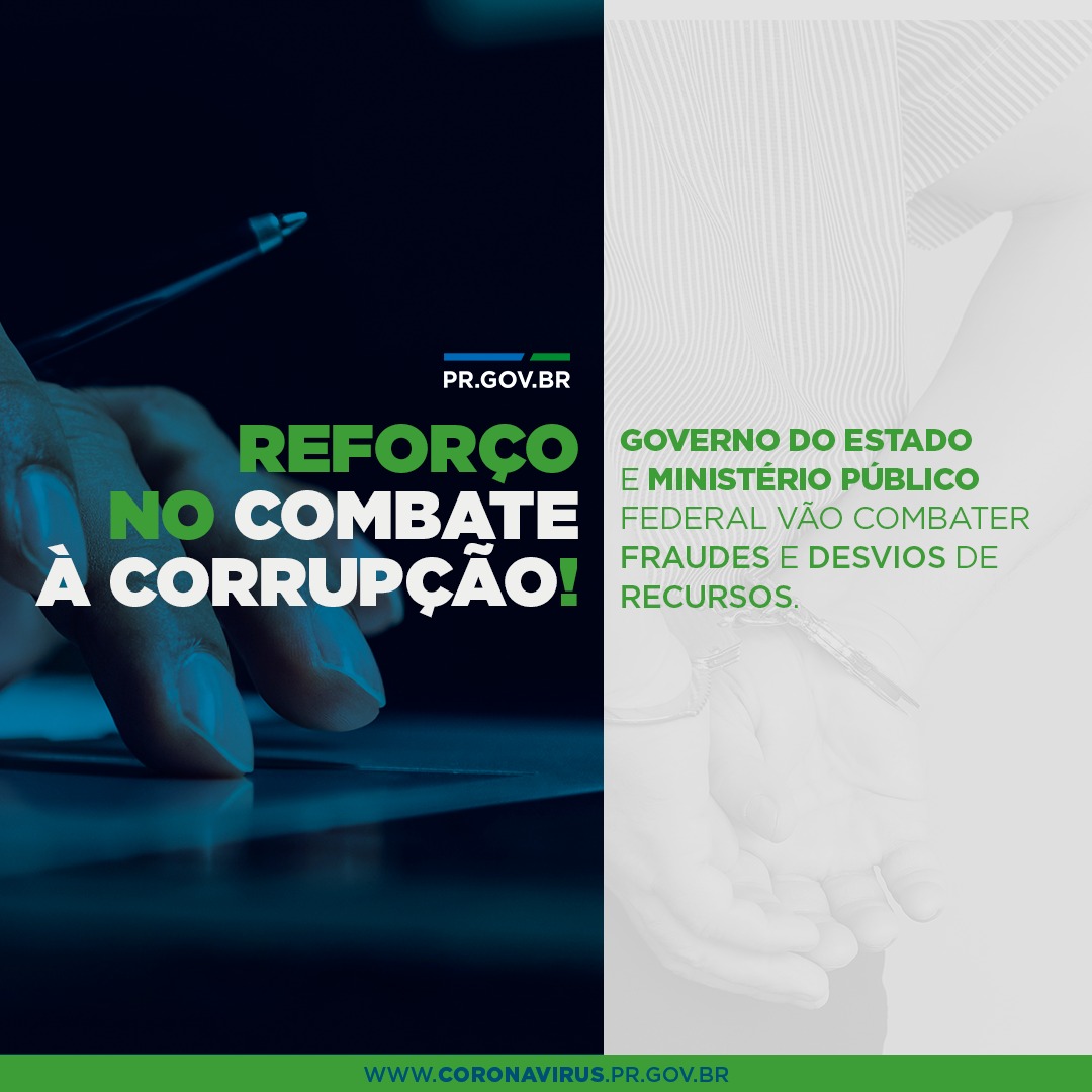 Reforço no combate à corrupção!