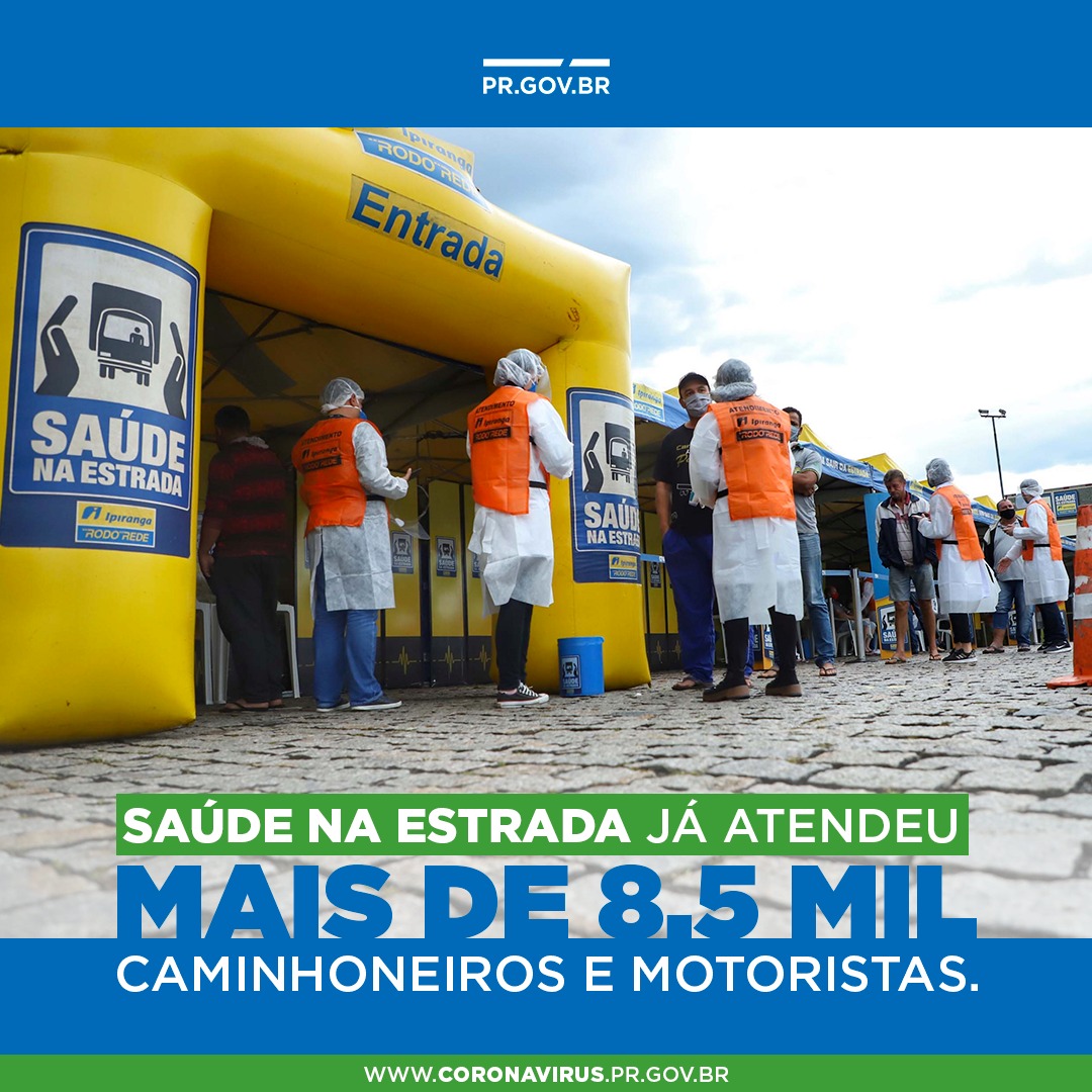 Saúde na estrada já atendeu mais de 8,5 mil caminhoneiros e motoristas