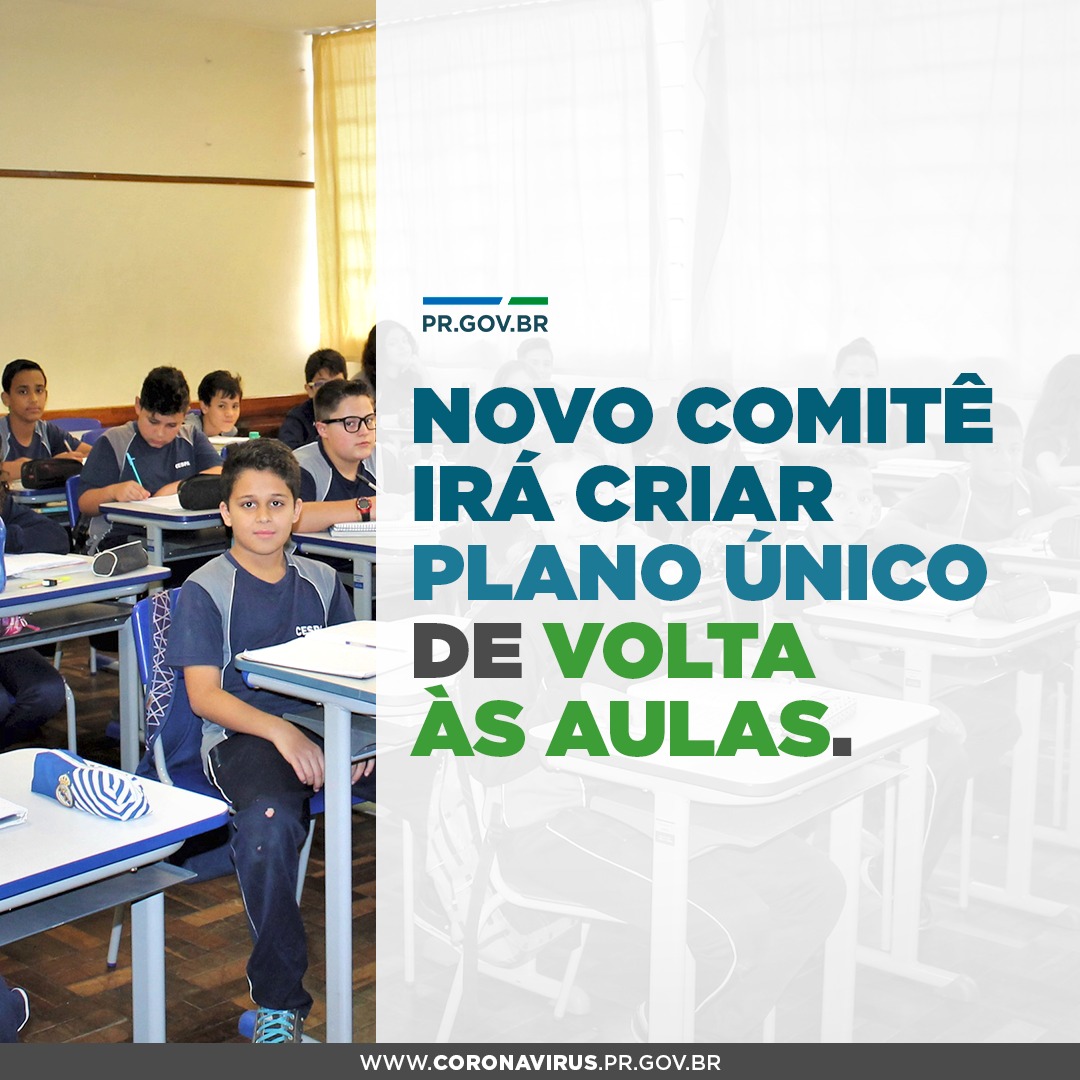 Novo comitê irá criar plano único de volta às aulas