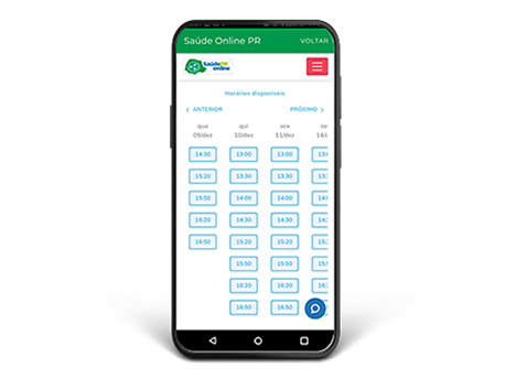 Tela 6 do app saudepr